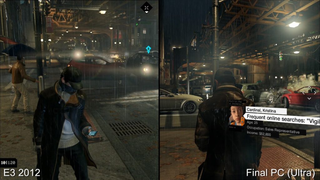 Watch Dogs E3 downgrade graphics