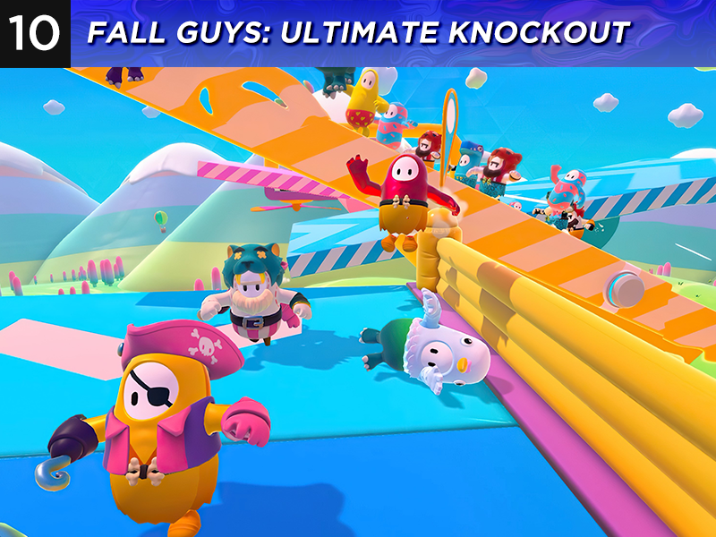Fall Guys: Ultimate Knockout opens the chart of TOP 10 Multiplayer Games on PS5