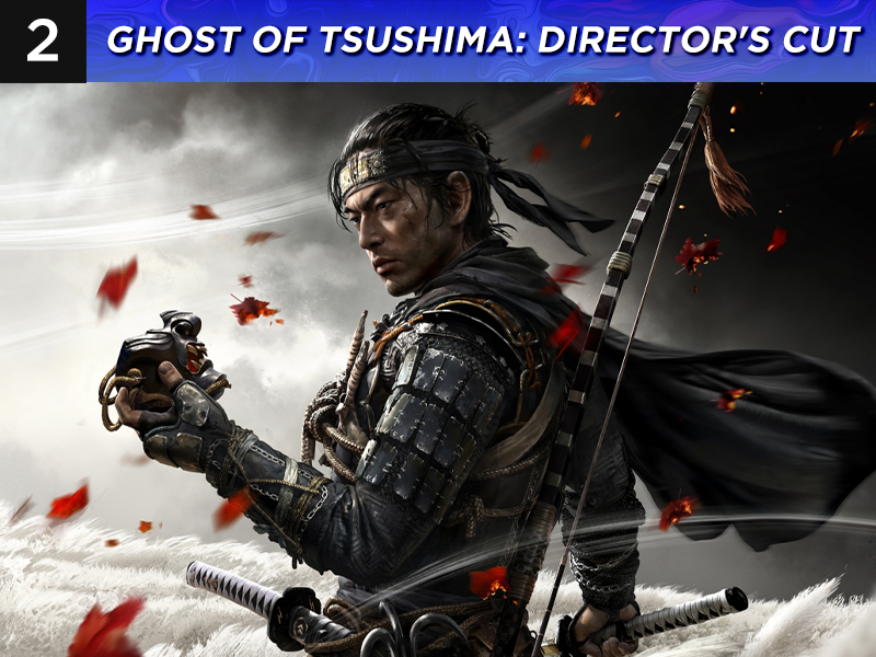 Ghost of Tsushima: Director's Cut is number two in our list of PS5 games for 2 players or more