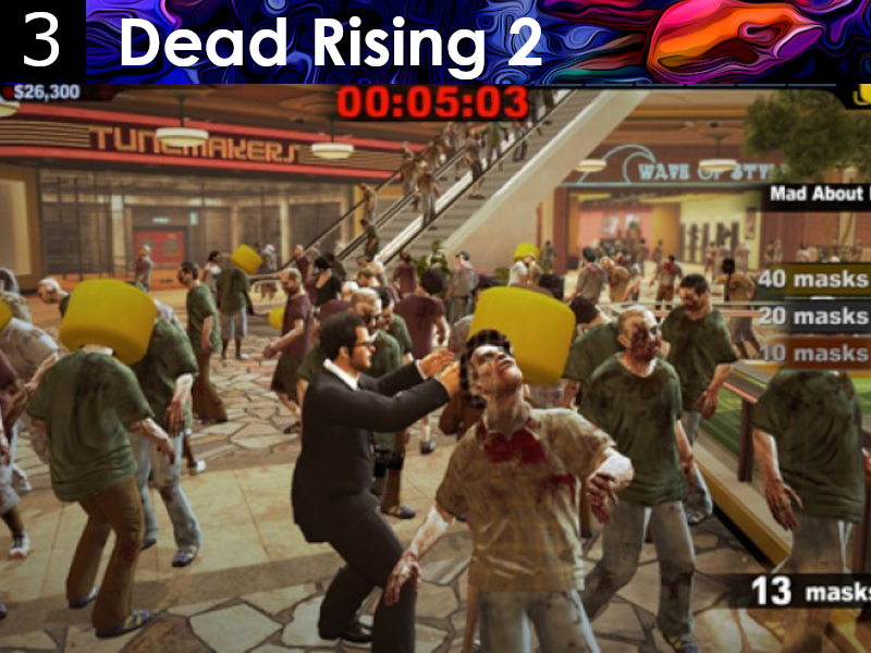 Dead Rising 2: Off The Record is the 3rd in the list of scary games to play with friends in real life