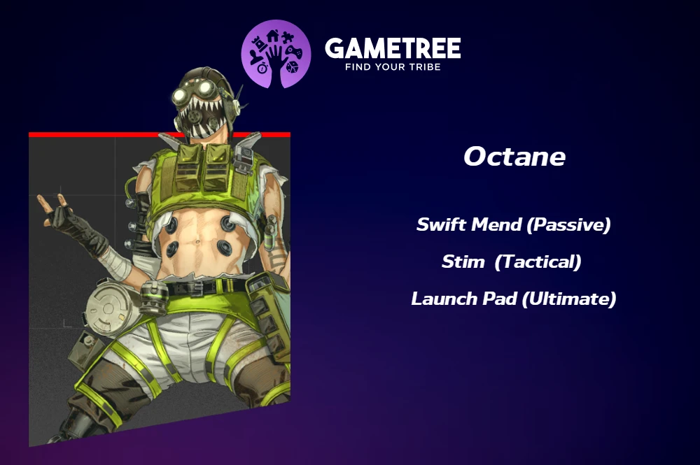 Octane is not the best Legend in Apex as he is only useful occasionally