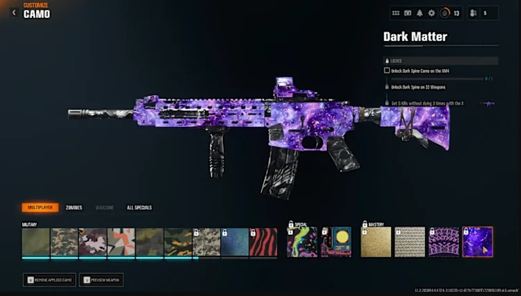 Dark Matter Black Ops 6 Camo